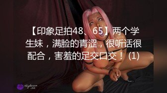 【印象足拍48、65】两个学生妹，满脸的青涩，很听话很配合，害羞的足交口交！ (1)