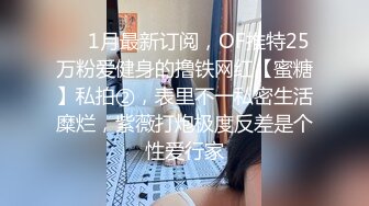 ❤️1月最新订阅，OF推特25万粉爱健身的撸铁网红【蜜糖】私拍②，表里不一私密生活糜烂，紫薇打炮极度反差是个性爱行家