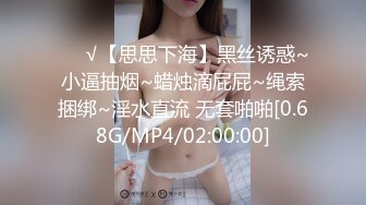 ❤️√【思思下海】黑丝诱惑~小逼抽烟~蜡烛滴屁屁~绳索捆绑~淫水直流 无套啪啪[0.68G/MP4/02:00:00]