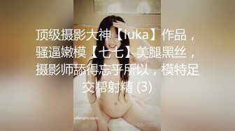 顶级摄影大神【luka】作品，骚逼嫩模【七七】美腿黑丝，摄影师舔得忘乎所以，模特足交帮射精 (3)