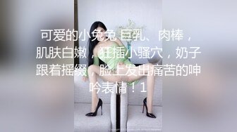 可爱的小兔兔 巨乳、肉棒，肌肤白嫩，狂插小骚穴，奶子跟着摇缀，脸上发出痛苦的呻吟表情！1